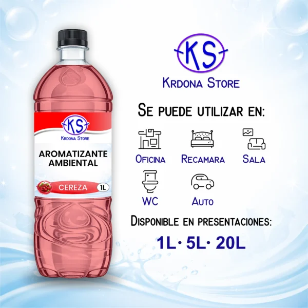 Aromatizante ambiental (Aroma: Cereza)