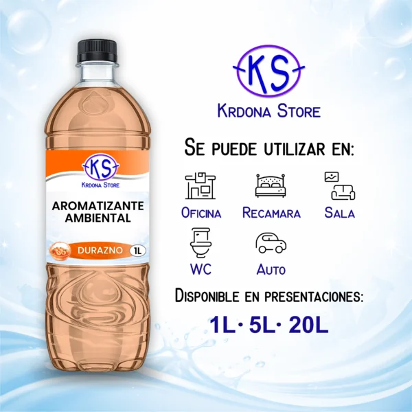Portada Aromatizante Ambiental Durazno Aromatizante ambiental (Aroma: Durazno)
