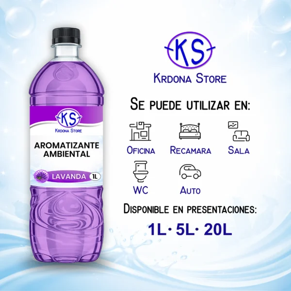 Aromatizante ambiental (Aroma: Lavanda)