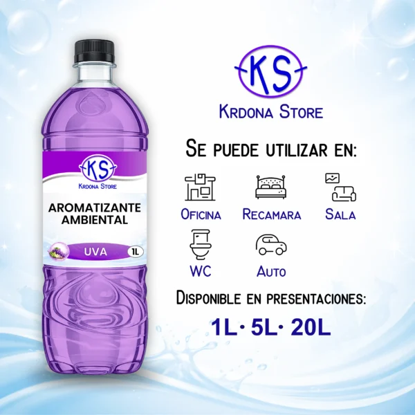 Aromatizante ambiental (Aroma: Uva)