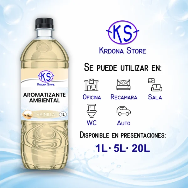 Aromatizante ambiental (Aroma: Vainilla)