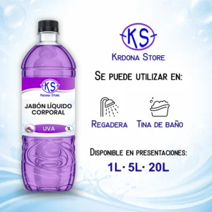 Jabón líquido corporal (Aroma: Uva)