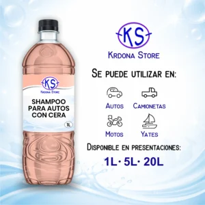 Shampoo para carro con cera