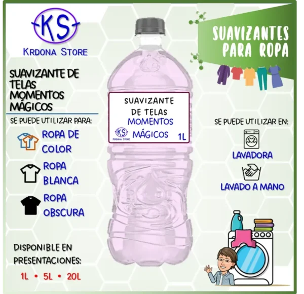 Suavizante de telas (Aroma: Momentos Mágicos)