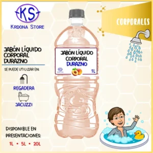 Jabón líquido corporal (Aroma: Durazno)