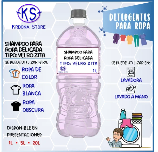 c875afaa-3e7a-4f98-a2c6-3a3711601a7c_424490c6-91e9-4149-a6f4-de96dd8a2aa6 Shampoo para Ropa delicada (Tipo: Velro Zita)