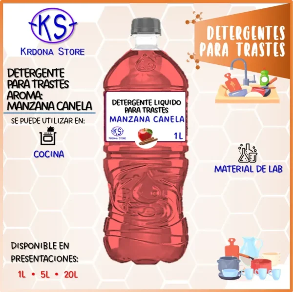 c875afaa-3e7a-4f98-a2c6-3a3711601a7c_a7065f8b-9ef5-474e-97fa-915e0c65fd7a Detergente líquido para trastes (Aroma: Manzana Canela)