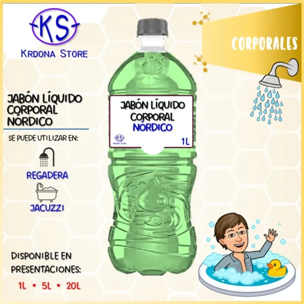 Jabón líquido corporal (Aroma: Nórdico)